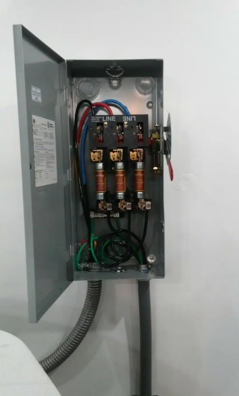 Three-phase disconnect switch installed for Electrical Wiring & Rewiring in West Amwell